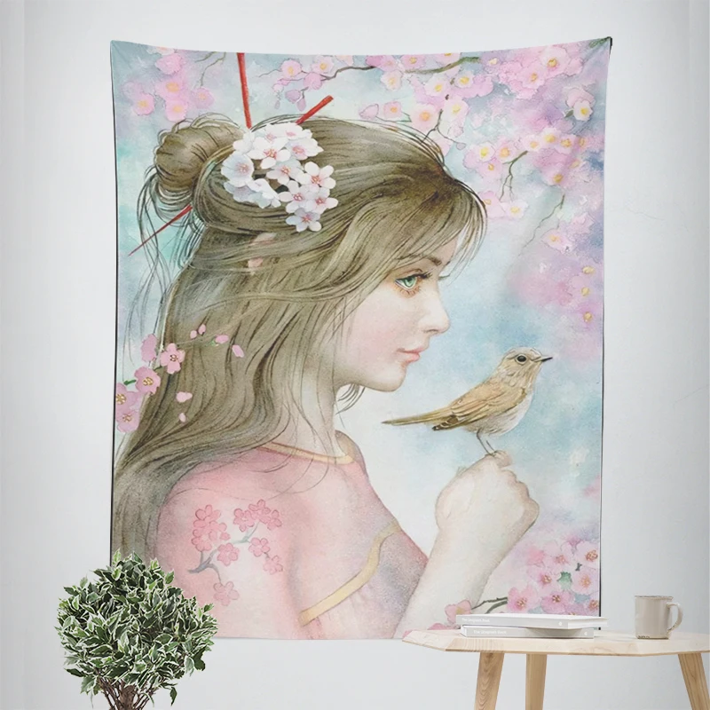 Домашний декор комнатный настенный гобелен в естественном стиле Настенный для