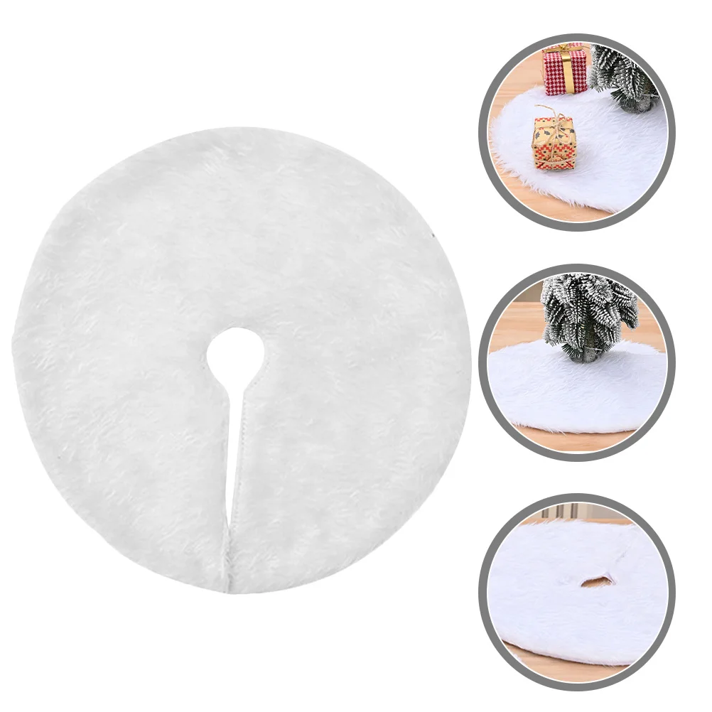 Круглый ковер мини-рождественская елка рождественская юбка шикарные украшения