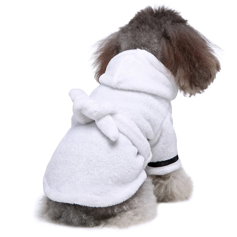 

Dog Bathrob Pajamas Sleeping Clothes Soft Pet Bath Drying Towel Clothes Hotel Robe For Small Dogs Cats Pet Accessories