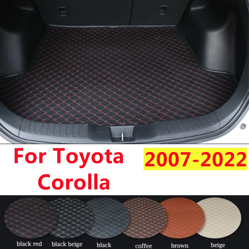 

SJ Custom Fit For Toyota Corolla 14-22 Waterproof All Weather Car Trunk Mat AUTO Tail Boot Tray Liner Cargo Carpet Pad Protector