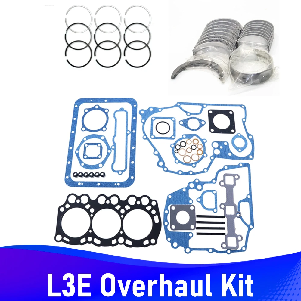 

L3E Overhaul Kit For Mitsubishi Engine Repair Part Piston Ring Bearing Gasket Auto Parts