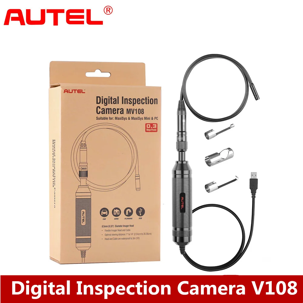 Оригинальная цифровая камера Autel MaxiVideo MV108 MV108S 8,5 мм для осмотра фотооборудования