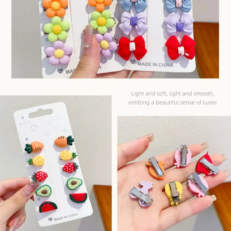 Супер милый детский мини-набор заколок для волос с челкой и сломанными заколками