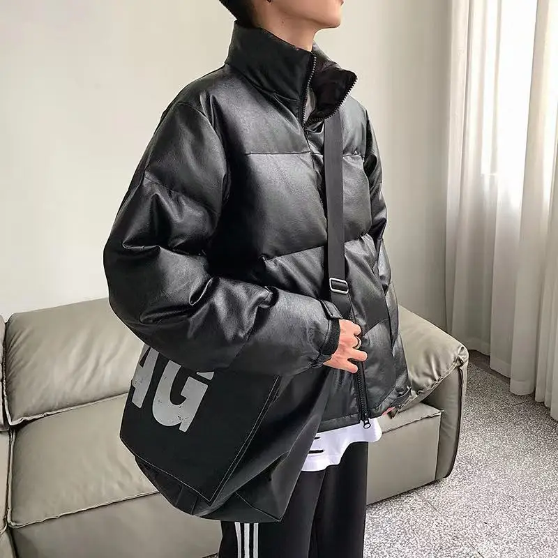 Plus Velvet Thick Thick Section Autumn and Winter New Fashion Trend Korean Version Casual Wild Loose Simple Fashion Down Jacket