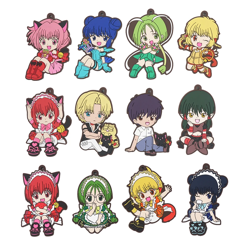Токийский Mew Аниме игра Momomiya Ichigo Aizawa Minto Fuon Purin Retasu Fujiwara Zakuro Shirogane Riyou Kisshyu резиновый