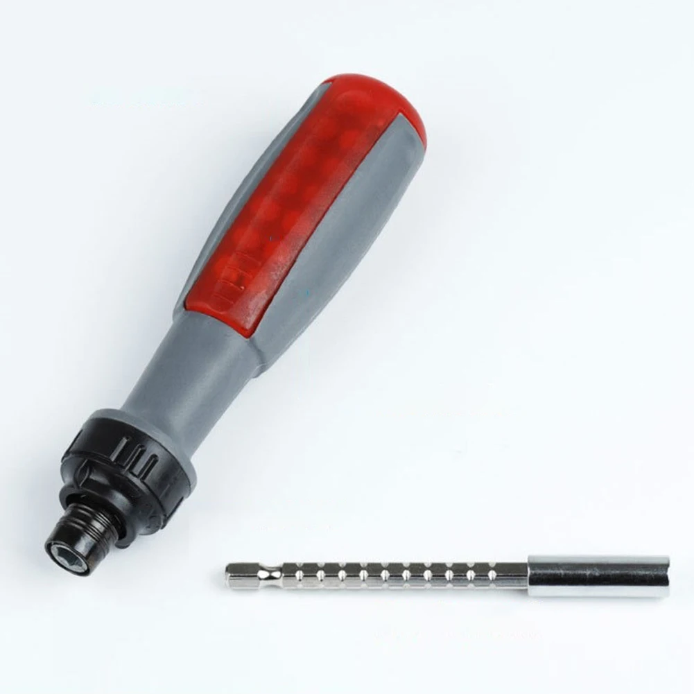 

Adjustable Length Telescopic Ratchet Screwdriver Set 15 Piece Combo with 14 Screwdriver Bits Perfect for Household Repairs