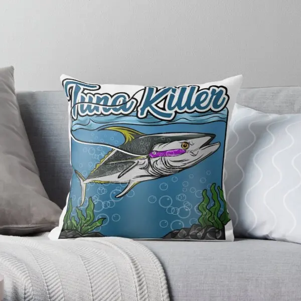 

Fishing Tuna Killer Popper Printing Throw Pillow Cover Waist Office Wedding Throw Bed Comfort Bedroom Hotel Pillows not include