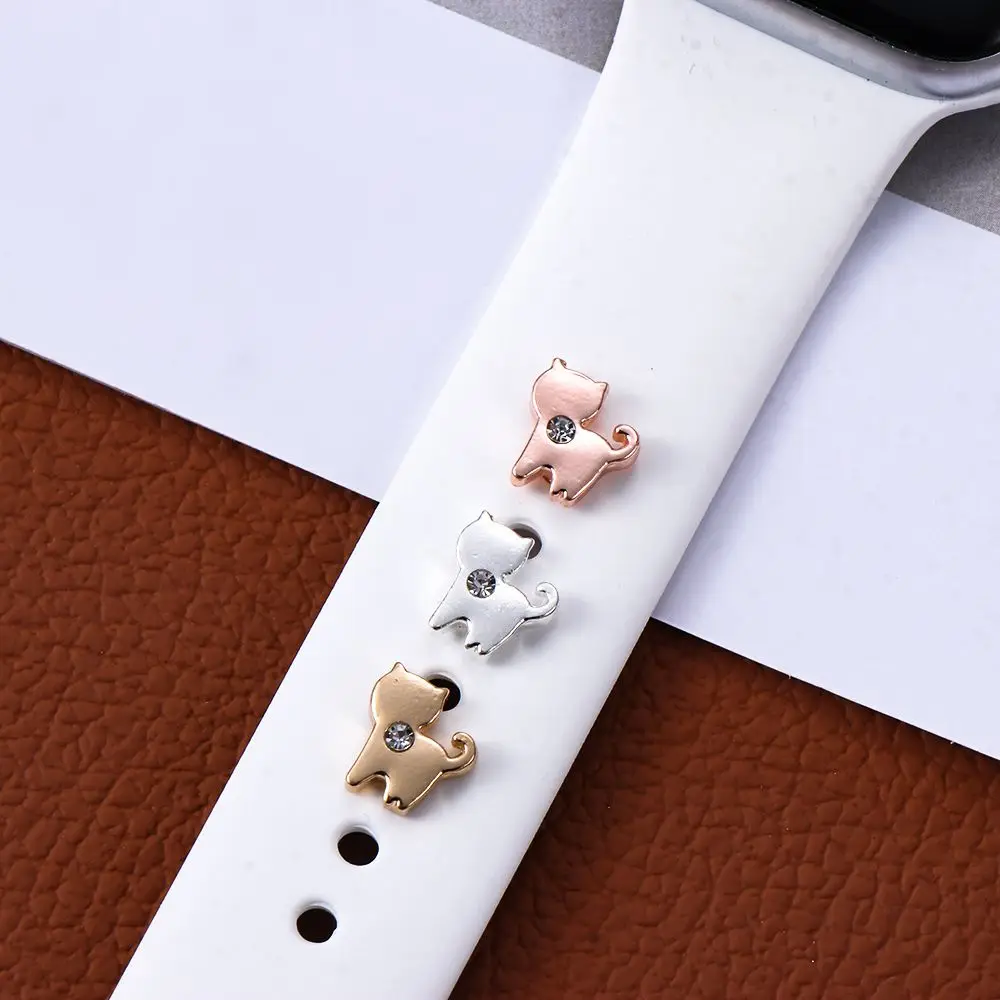 3 шт. силиконовые декоративные кольца-гвозди для браслета Apple Watch | Наручные часы