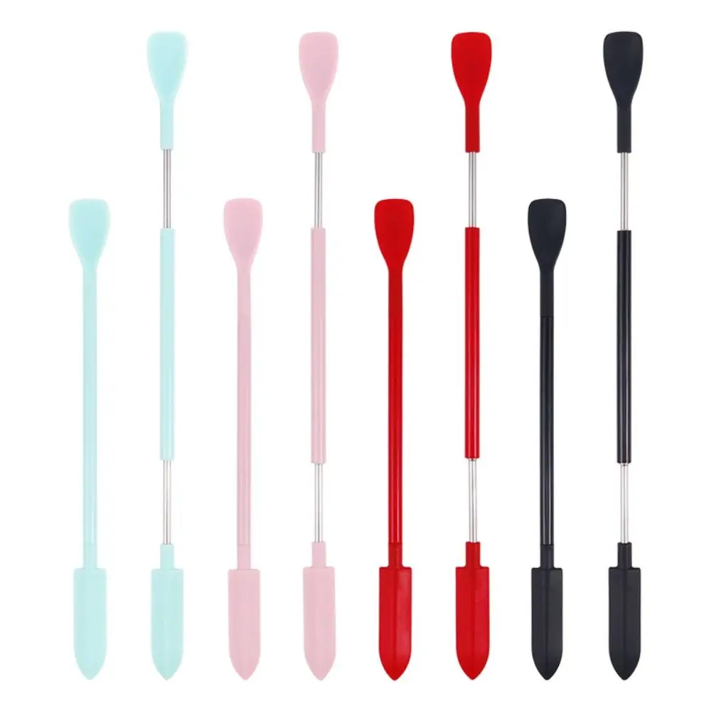 

Retractable Double-Headed Scraper Silicone Small Tip Spatula Spoon Cosmetics Heat-Resistant Spatula Foundation Makeup Tools
