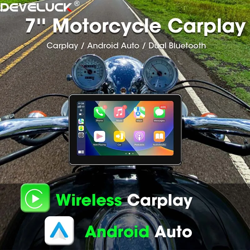 7-дюймовый Портативный Универсальный Беспроводной Умный Мотоциклетный Экран