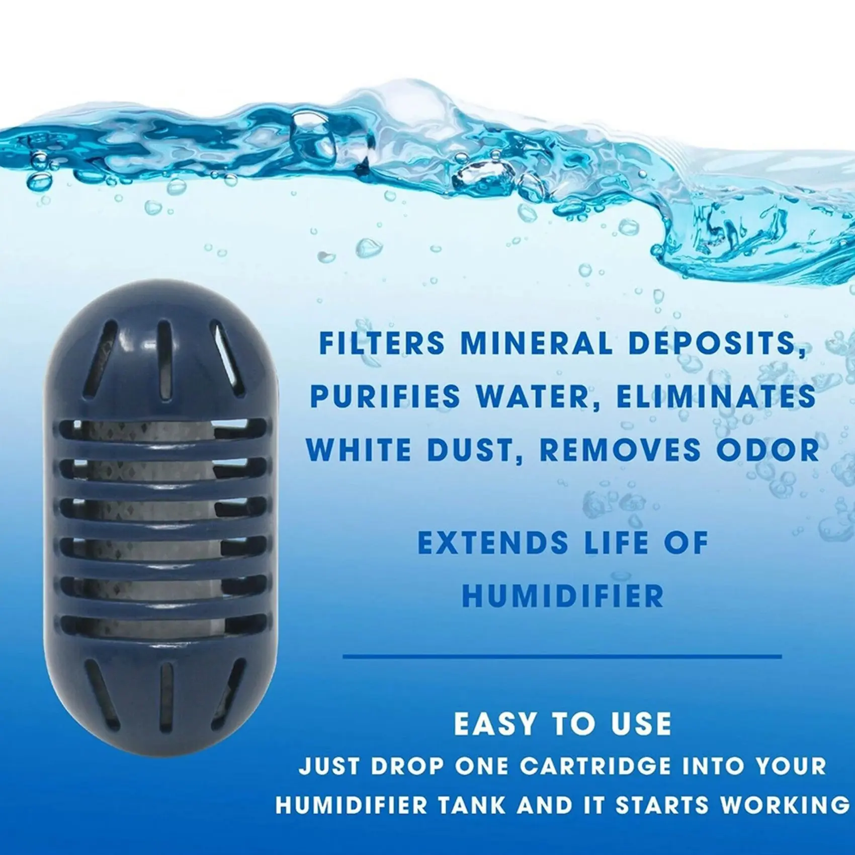 Картридж для деминерализации увлажнителя HoMedics UHE - CM65 WM70 HDC4 CM45B CM25 WM16 OW14 WM85 Vicks LEVOIT