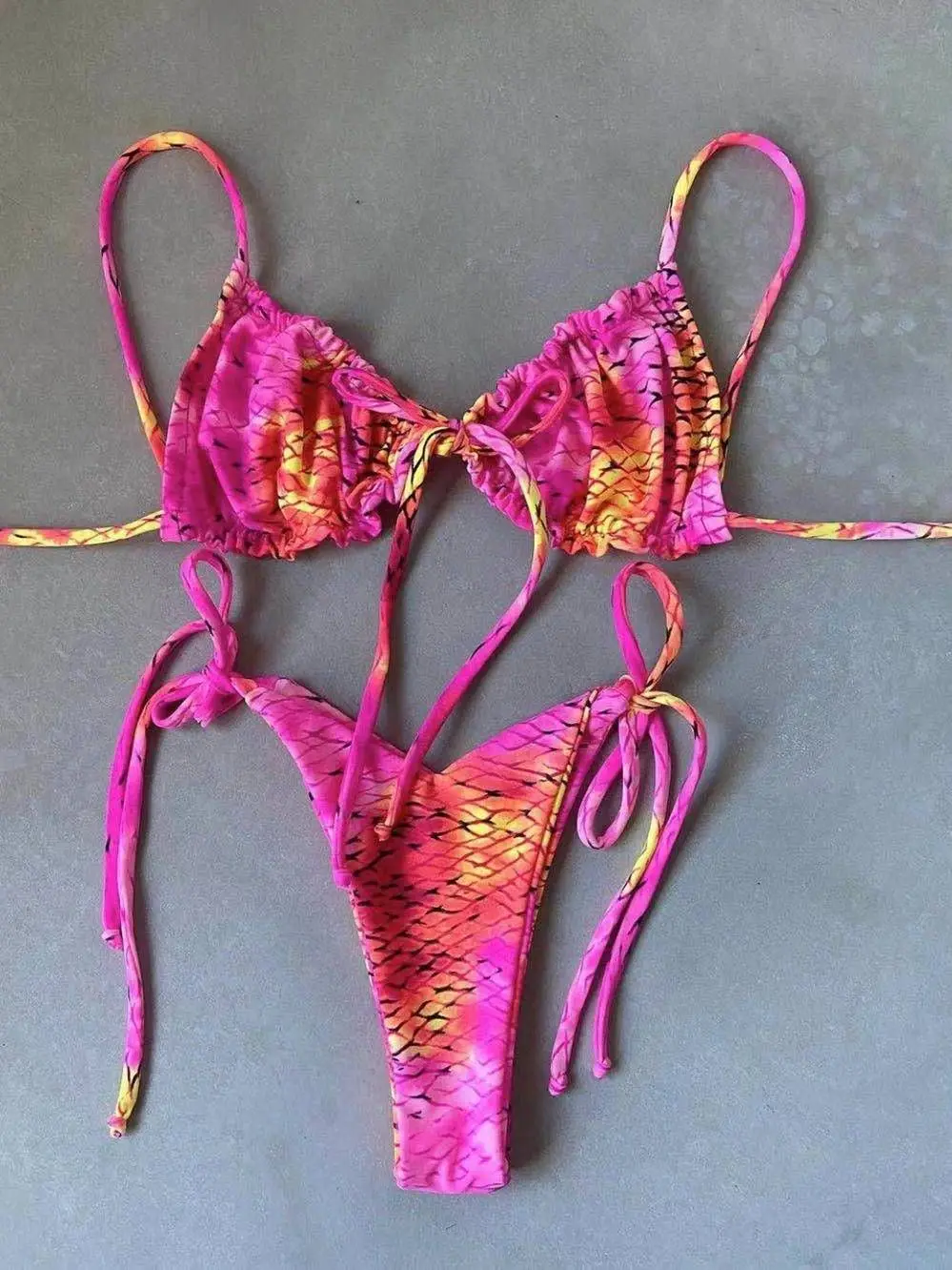 

Sexy Micro Bikini 2021 Women Swimsuit Bandage Bikini Set Swimwear Female Halter Top Brazilian Bathing Suit Bather Biquini