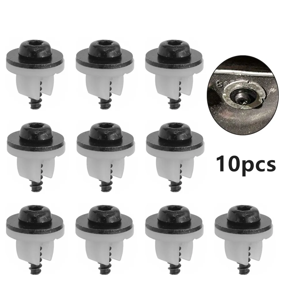 

10pcs/Sets Car Accessories T30 Torx Head Under Engine Shield Screw Grommet Set For Ford Vehicles Screw Grommet
