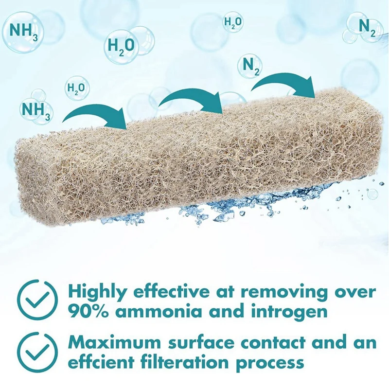 20 шт. фильтрующие прокладки для редуктора аммиака Aqueon губка фильтр аквариума