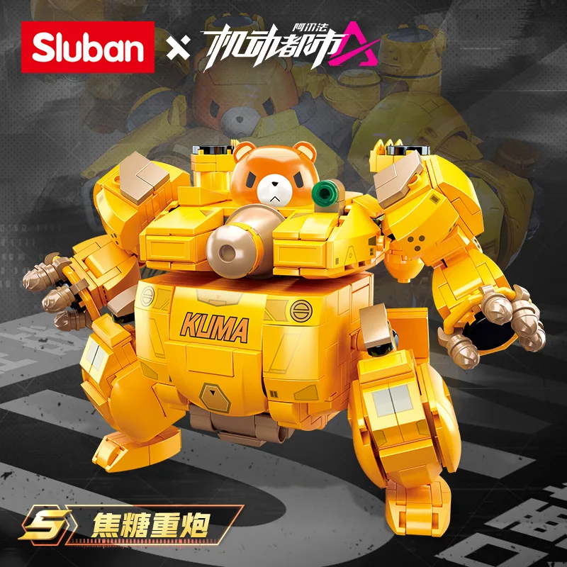 Конструктор Sluban Moc Mech Mobile City игровой конструктор Mecha популярный пазл Артура
