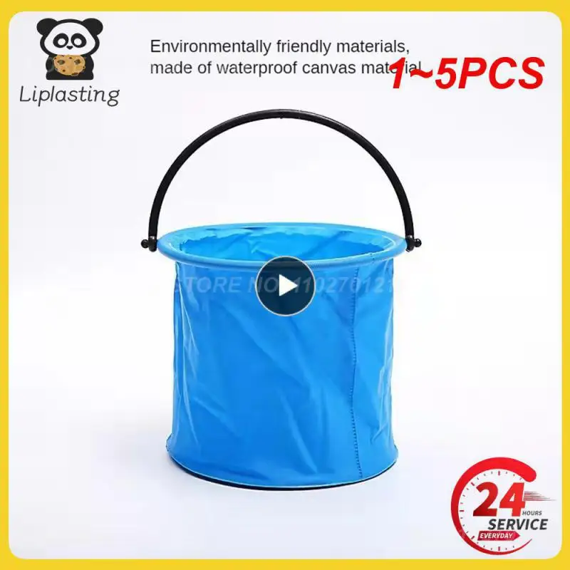 

1~5PCS Beach Sand Play Bucket Toy Folding Collapsible Bucket Gardening Tool Outdoor Sand Pool Play Tool Toy Kids Summer Favor