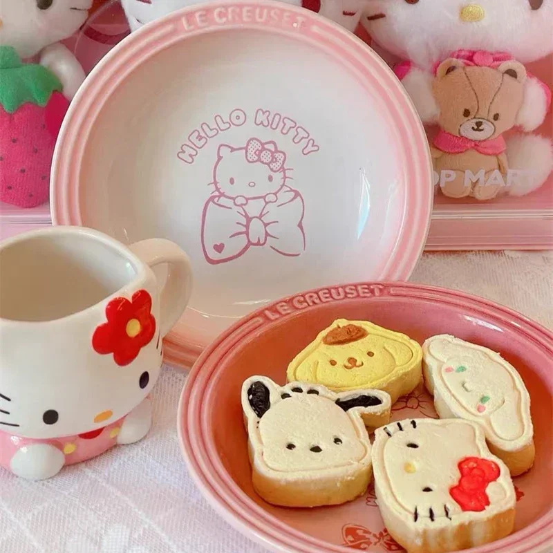 Sanrio Kawaii Hello Kitty керамическая плитка мультяшная Милая креативная форма фрукты