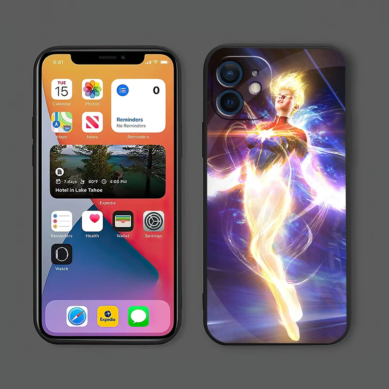 

Marvel Comics Funda Phone Case For iPhone 11 13 12 Pro Max 12 13 Mini X XR XS MAX SE 2020 7 8 6s Plus Celular TPU Black Carcasa