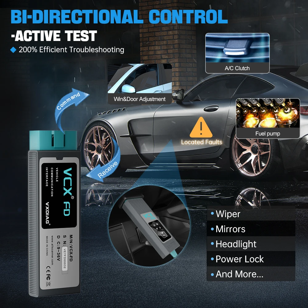 VXDIAG FD для Ford/Mazda 2-в-1 автомобильный диагностический инструмент поддержка всех