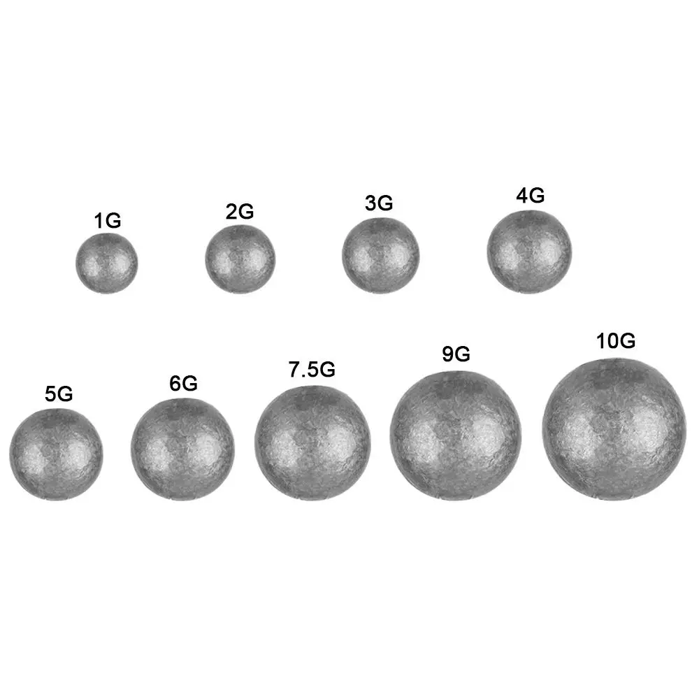 10 шт. 1 г/2 г/3 г/4 г/5 г/6 г/7 5 г/9 г/10 г рыболовные свинцовые грузила с шарикоподшипником
