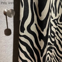 black white zebra curtains print leopard print modern fashion custom high shading window curtains for living room bedroom dining