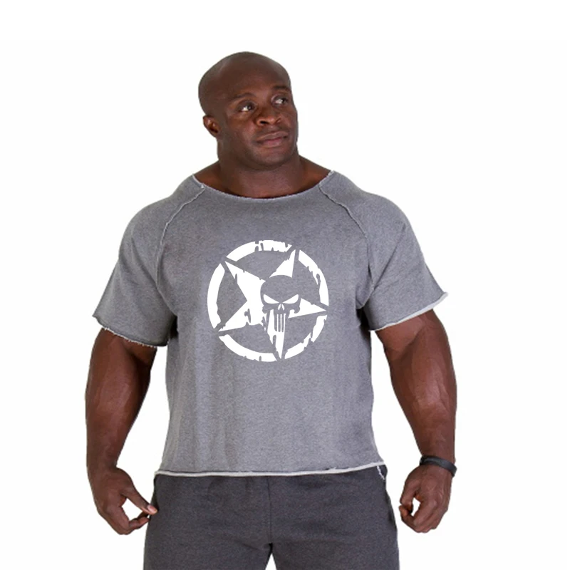 Футболка мужская Спортивная оверсайз топ для фитнеса одежда спортзала и клуба