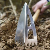 pointed hoe garden tool for weeds with wheels short handle cultivator orchard planting digging weeding tools