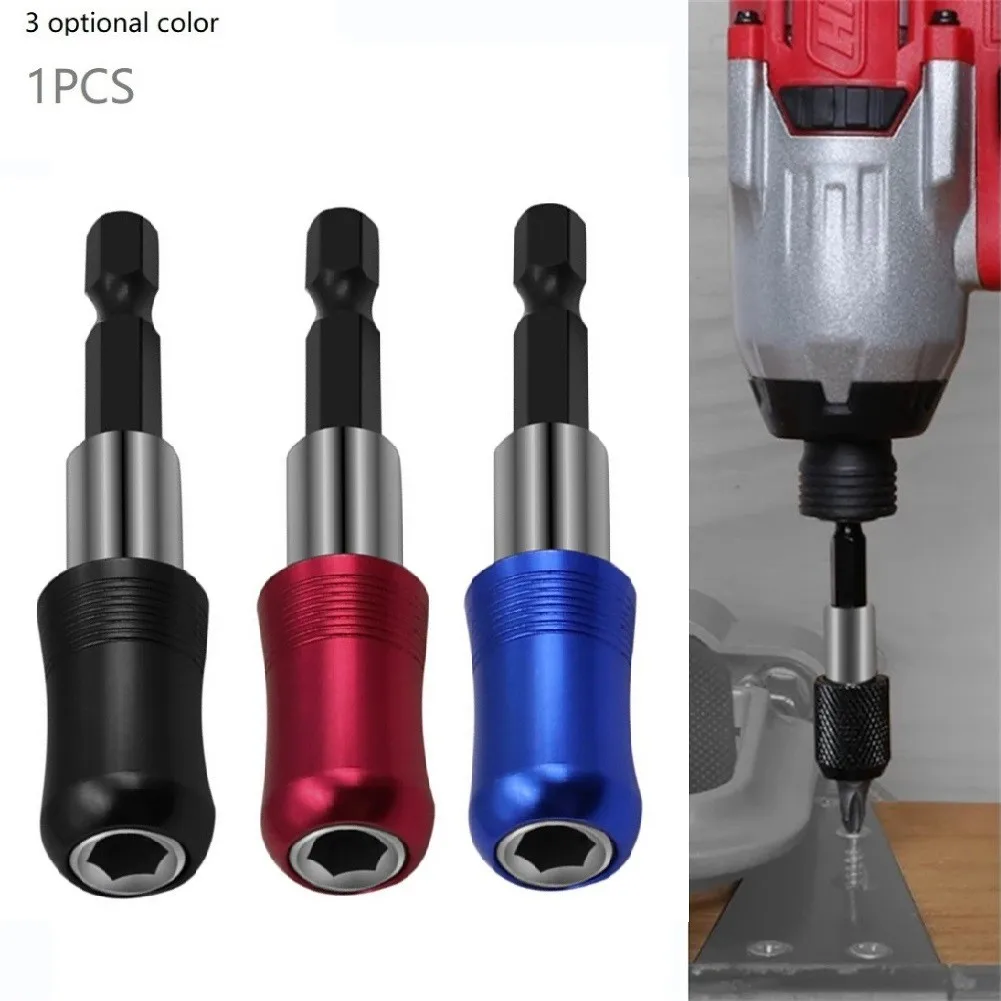 

1/4inch Screwdriver Extension Quick Change Holder Hex Bit Drill Adapter Magnetic Adjustable Screwdriver Bit Electric Accessories