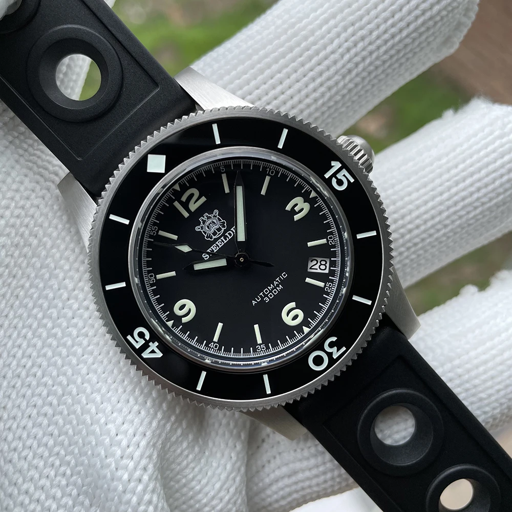 

STEELDIVE 1952 Fifty Fathoms Dive Watch NH35 Automatic Movement Ceramic Bezel Sapphire Glass 300M Waterproof Mechanical Watches