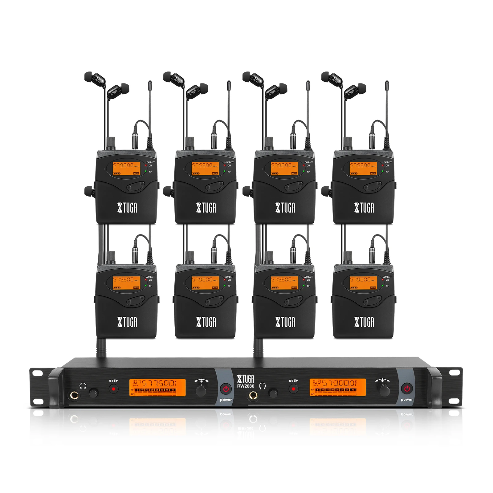 

Xtuga 8 Receivers In Ear Monitor System Wireless In Stage