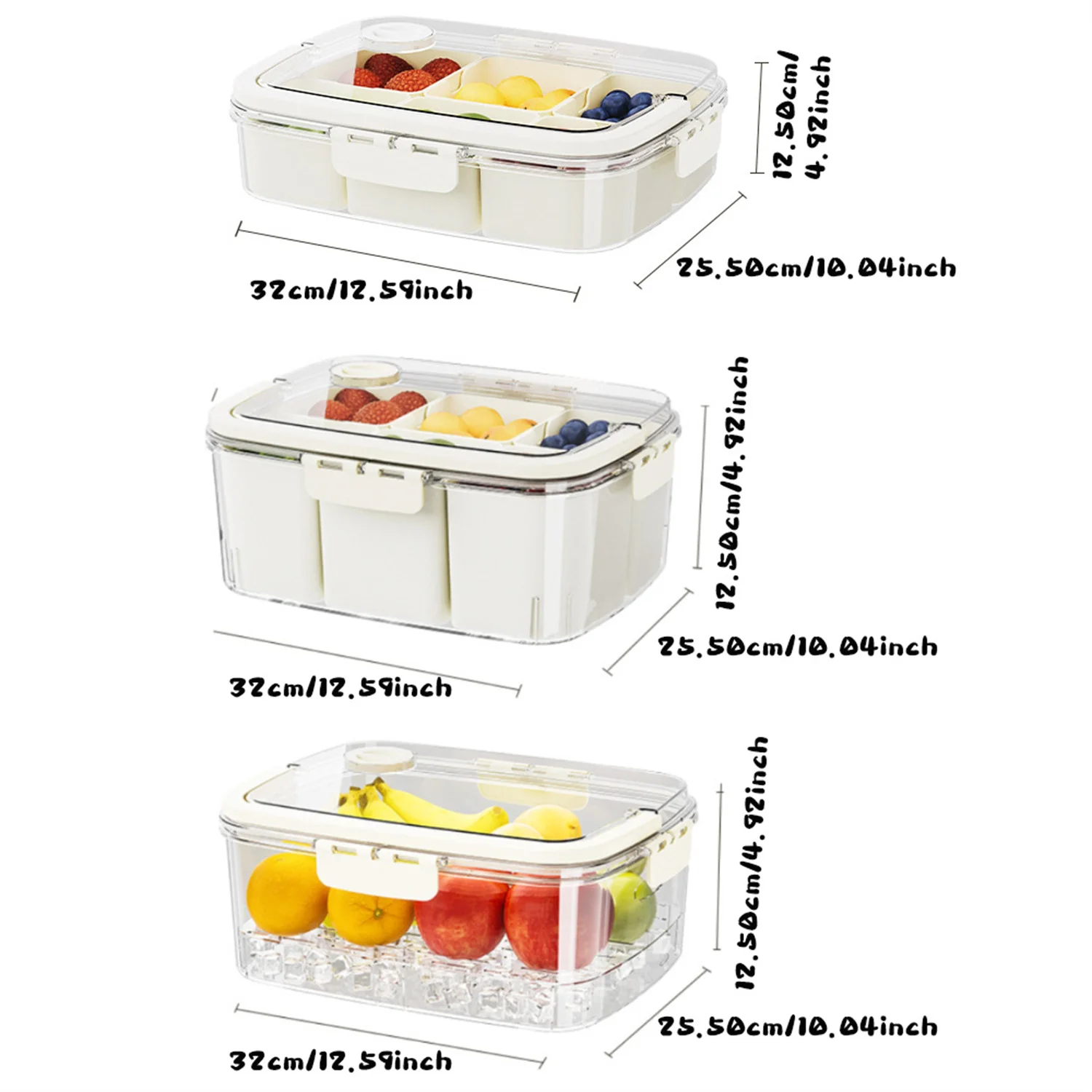 Экологичный портативный контейнер для хранения продуктов питания с крышкой и