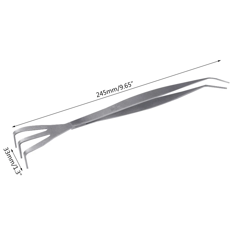 

2 in 1 Stainless Steel Bonsai Tools Gardening Tool Root Rake Tweezers for Bonsai Planter Ergonomic Design Anti-slip