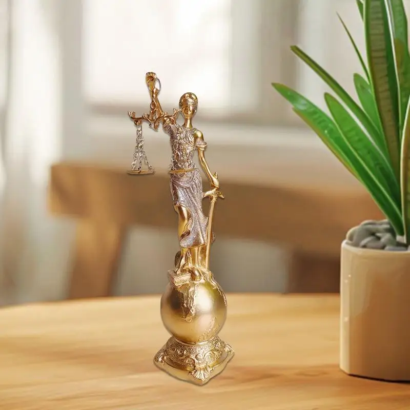 Статуя Леди Справедливости из смолы римская слепая права коллекция скульптур
