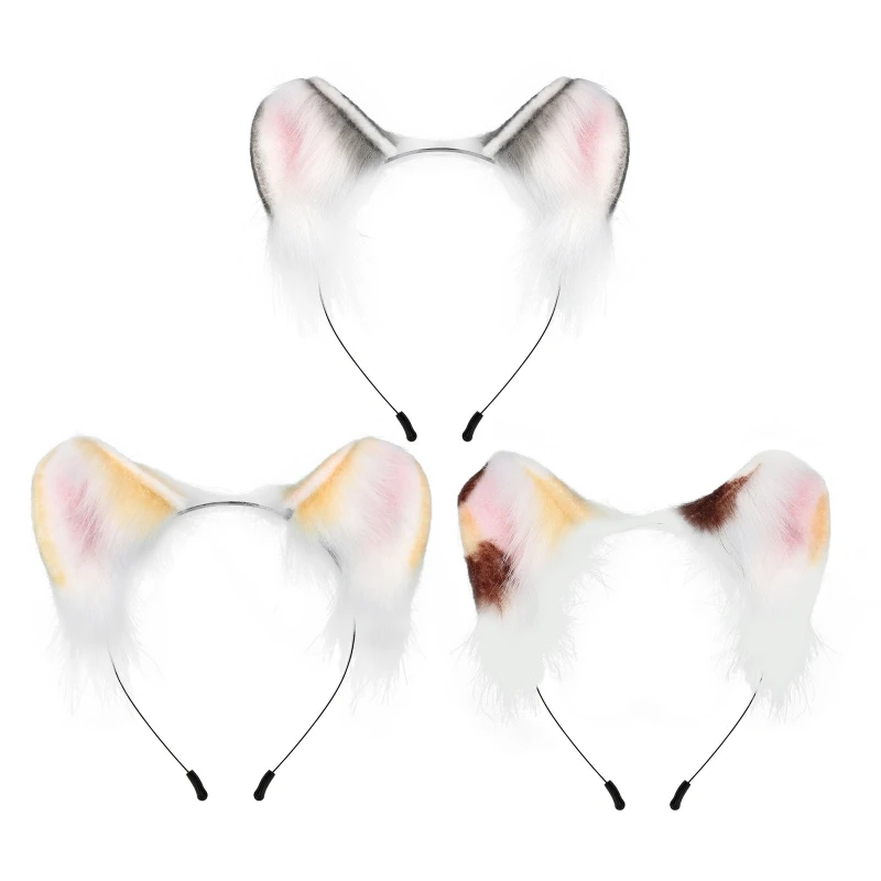 

Simulation Animal Ear Headband Ears Hair Hoop Headband Headdress Hair Hoop Cosplay Props for Birthday Party