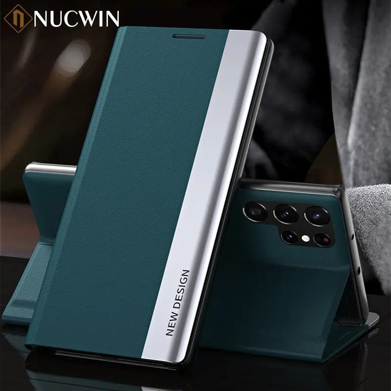 

Flip Leather Case For Samsung S22 S23 Ultra S23 S22 A13 A23 M12 S21 FE A32 M51 M31 M30S Luxury Stand Book Cover Phone Coque Bag