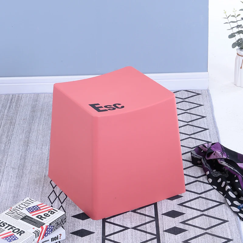 

Креативный стул с клавиатурой модный квадратный стул из полипропилена