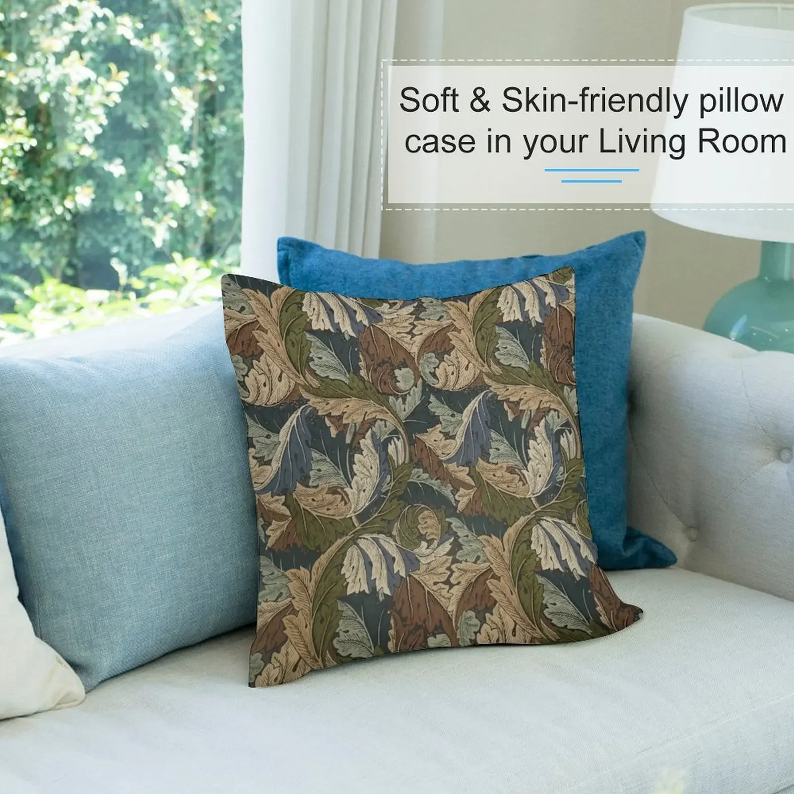 William Morris Acanthus Design Декоративная подушка Предметы для украшения комнаты Наволочка