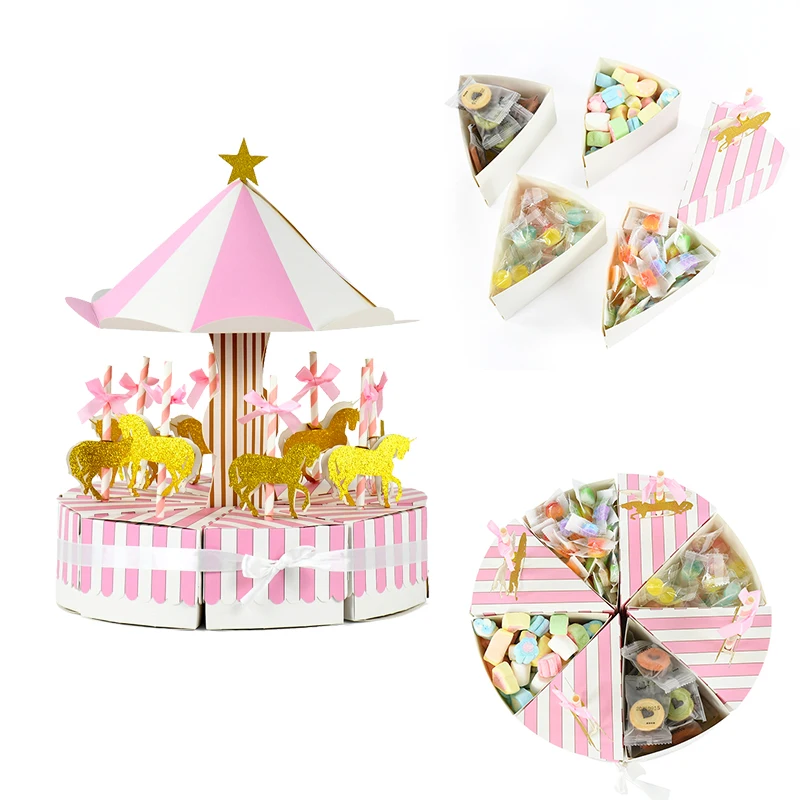 

Unique Carousel Candy Box for Unicorn Party Gift Birthday Decoration Party Supplies Wedding Favors Case Boy Girl Baby Shower