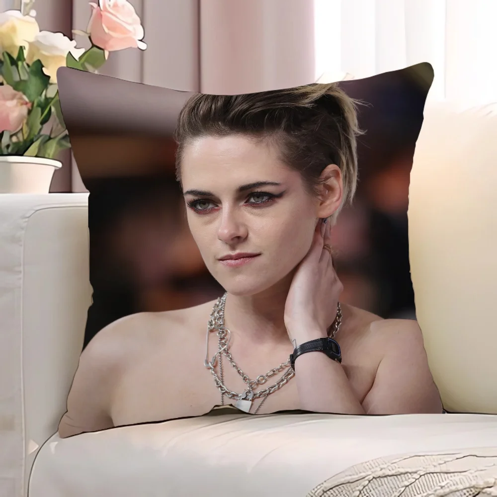 Аниме Кристен Стюарт Наволочка Декоративная Плюшевая Квадратная 45x45