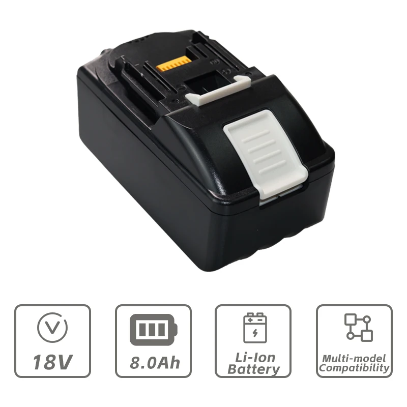 

For Makita 18V 8.0Ah 21700 Battery Replacement Rechargeable Screwdriver Batteries BL1860 BL1850 BL1840 BL1830 BL1820 BL1815