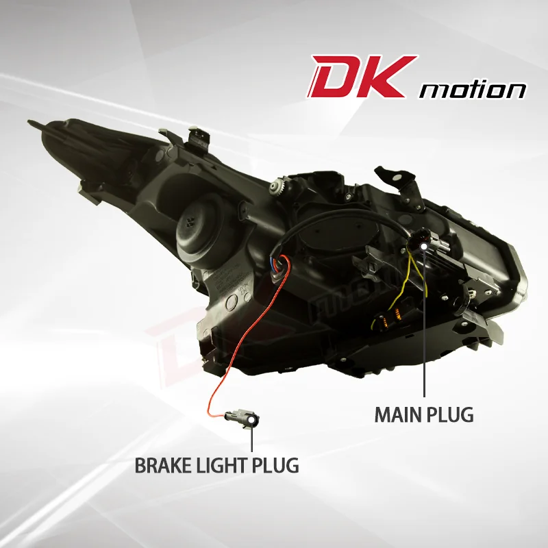 Светодиодные фары DK Motion для Infiniti G37 2008-2013 гг. 2014-2015 Q60 Coupe/кабриолет без системы AFS