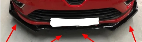 Комплект для Renault Clio 4 MK4 комплект переднего бампера кузова спойлера сплиттер