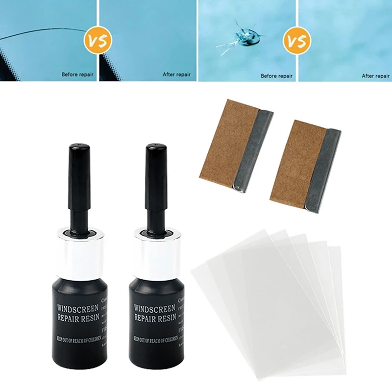 

Windshield Repair Kit Quick Fix DIY Car Wind Glass Bullseye Rock Chip Crack Star