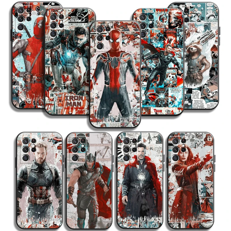 

Marvel Iron Man Phone Cases For Samsung Galaxy A31 A32 A51 A71 A52 A72 4G 5G A11 A21S A20 A22 4G Funda Coque Back Cover Carcasa