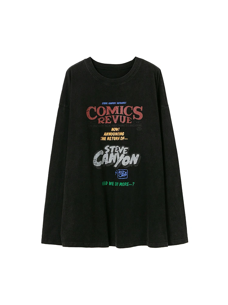 

American Style Vintage Lettered Print Women Sweatshirts 2022 Autumn New BF Oversize Female Pullover Loose Casual Harajuku Chic