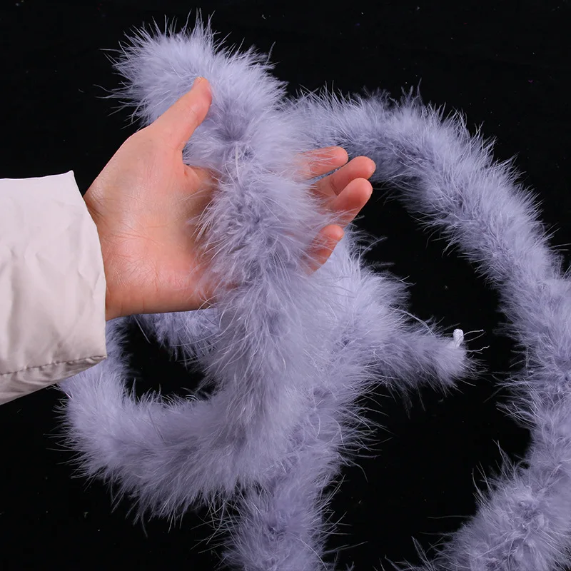 

7-9CM Turkey Feather Boa Shawl Turkey Feather Ribbon Wedding Christmas Tree Accessories Decorative Feather Lampshade