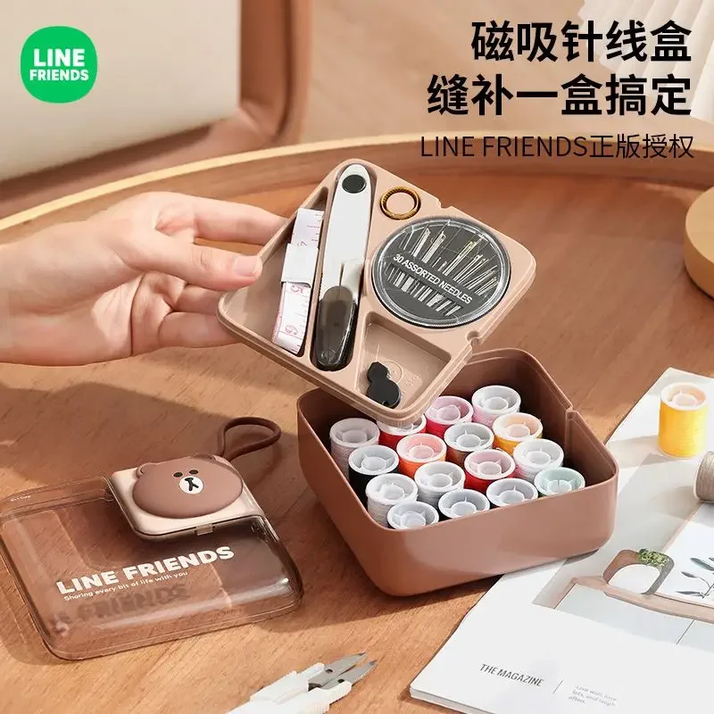 Line Friends Home Высокое качество Новый коричневый мультяшный магнитный ящик для