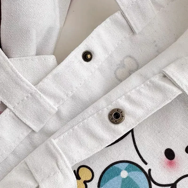 Sanrio Женская Холщовая Сумка Hellokitty Kuromi Cinnamoroll Наплечная высокая стоимость