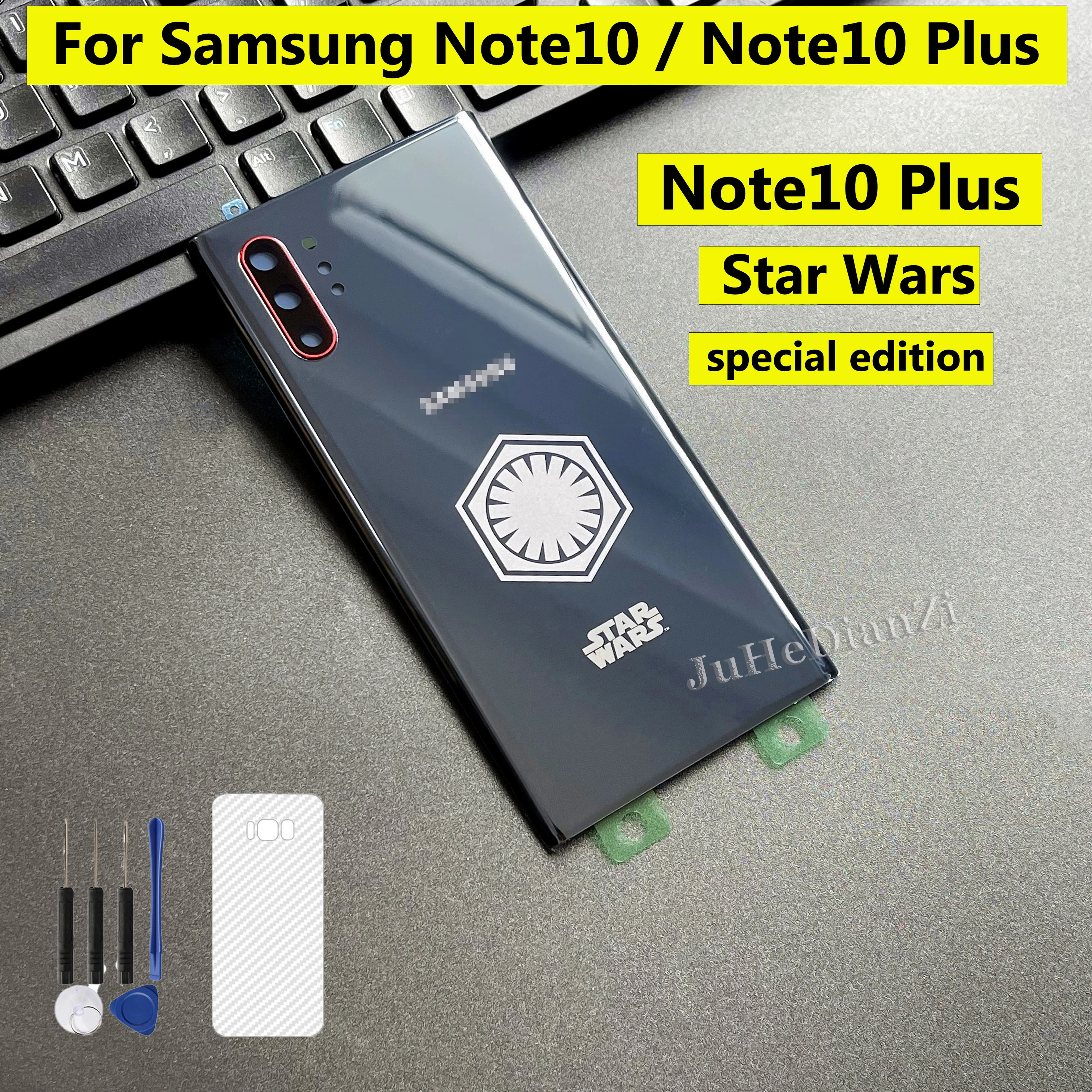 

Для SAMSUNG Galaxy Note 10 Note10 Plus Note10 + задняя крышка батарейного отсека телефона Samsung стеклянный корпус задняя крышка