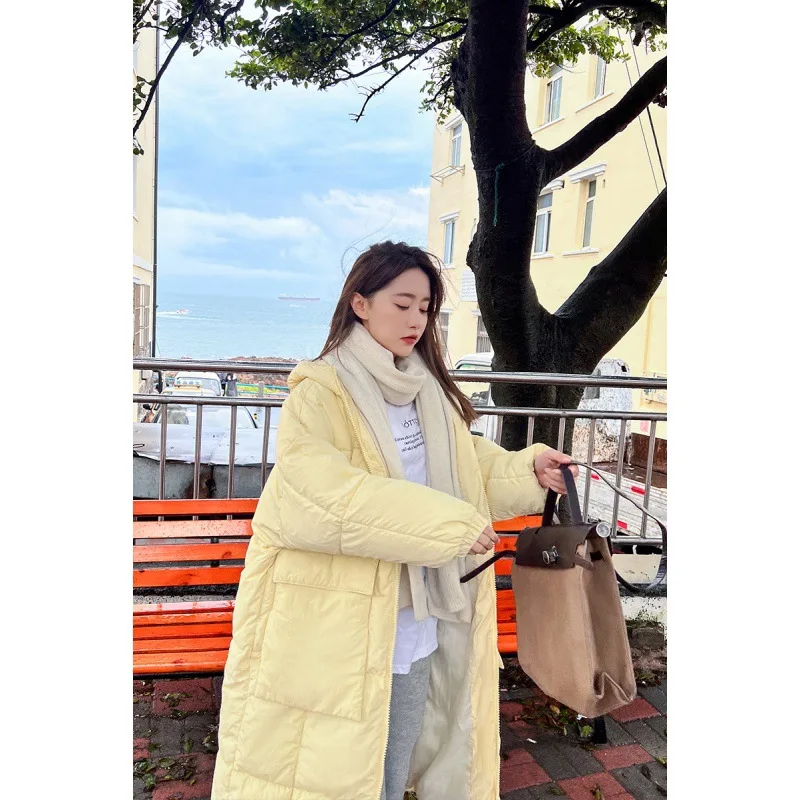 New Winter Coat for Women Coats Parkas Jackets Hooded Cotton Padded Jacket  Oversize Tops Korean Fashion Warm Thickening